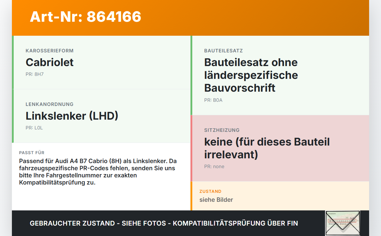 Audi A4 B7 8H Cabrio 06-09 Wasserabweiser Wasserleitblech für Motorraum Audi A4 B7 8H Cabrio 06-09 31.07.2006... Vorschau 3