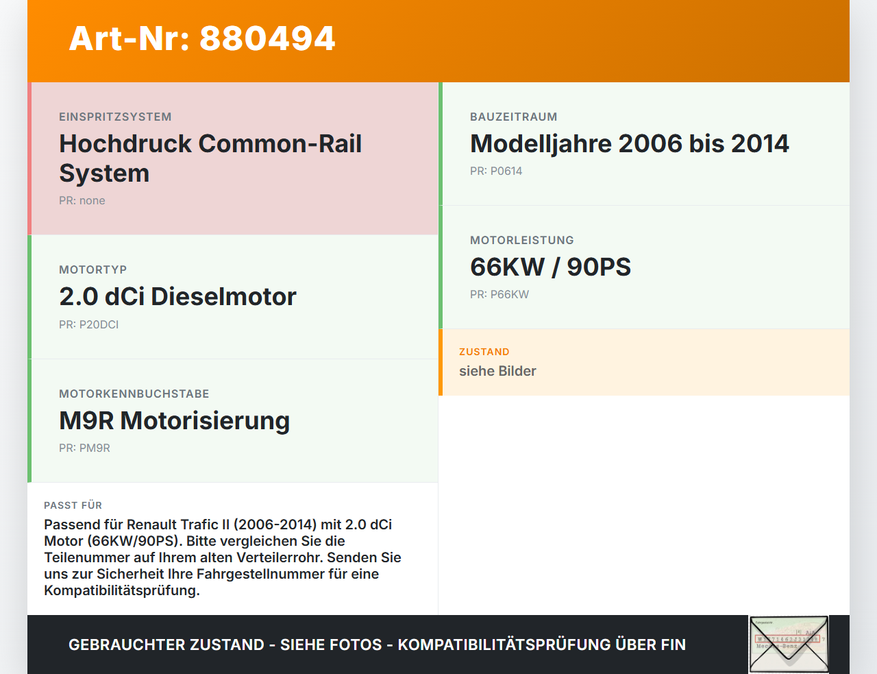Renault Trafic II 06-14 dCi 90 2,0 66KW Verteilerrohr für Hochdruck Verteiler Renault Trafic II 06-14 31.01.2007... Vorschau 3