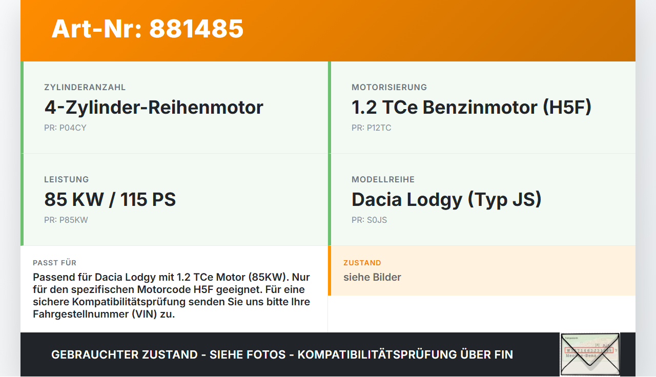 Dacia Lodgy JS 12-22 TCe 1,2 85KW Ventildeckel Zylinderkopfhaube Dacia Lodgy JS 12-22 23.02.2018 gebraucht Vorschau 3