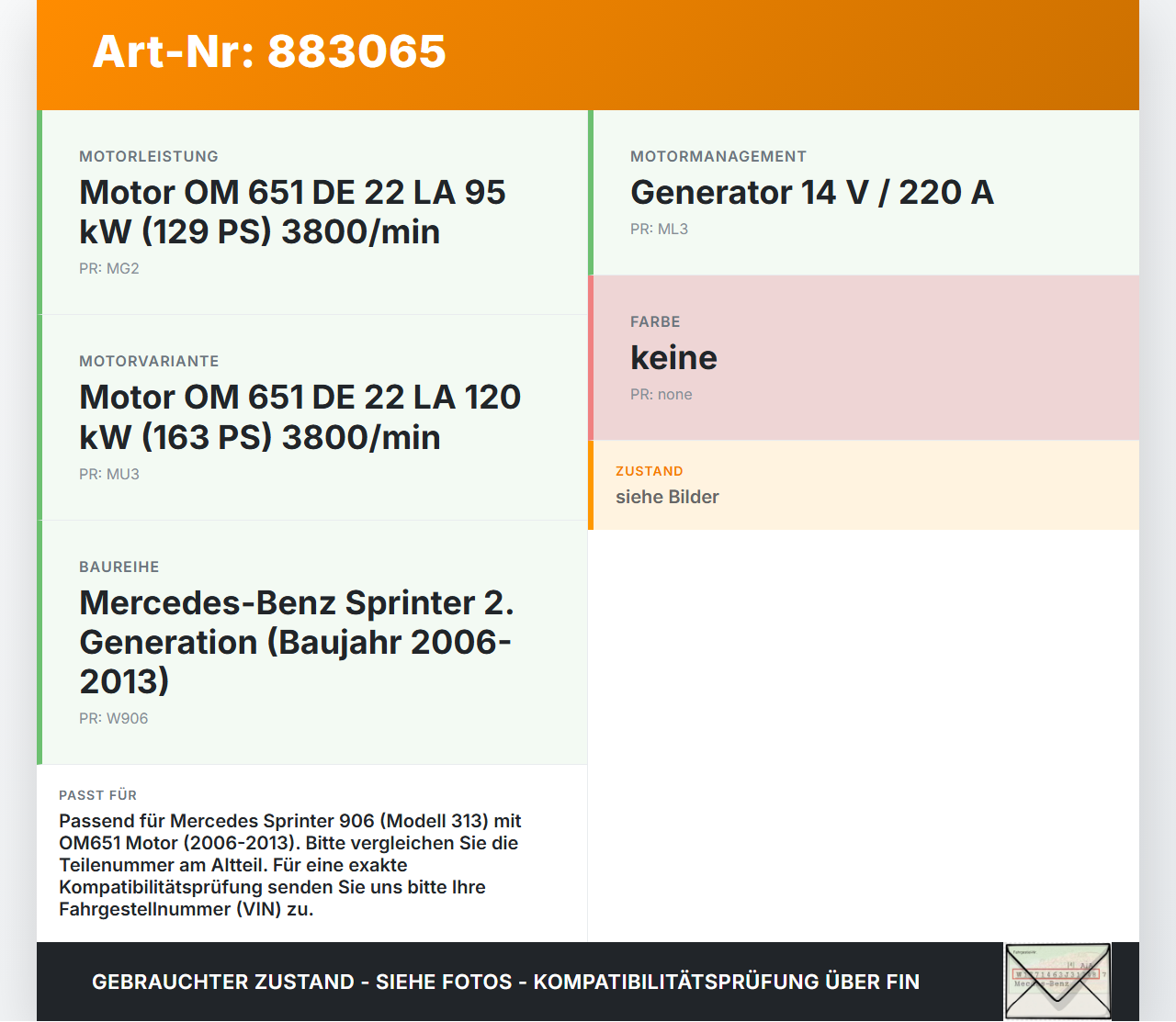Mercedes Sprinter 906 313 06-13 CDI 2,2 95KW 646986 Druckdose für Turbolader Turbo Abgasturbolader Mercedes... Vorschau 3