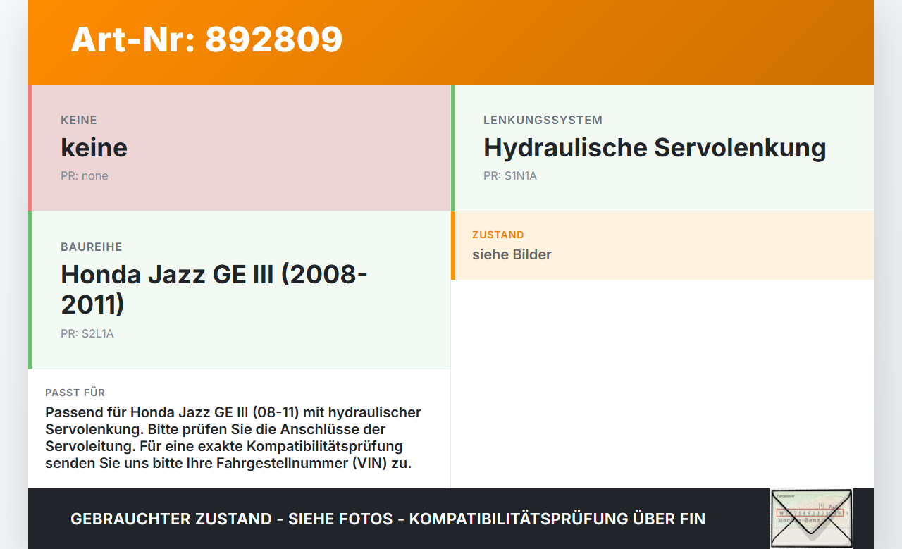 Honda Jazz GE III 08-11 Servo Behälter Servobehälter Servoleitung Honda Jazz GE III 08-11 13.07.2009 gebraucht Vorschau 3