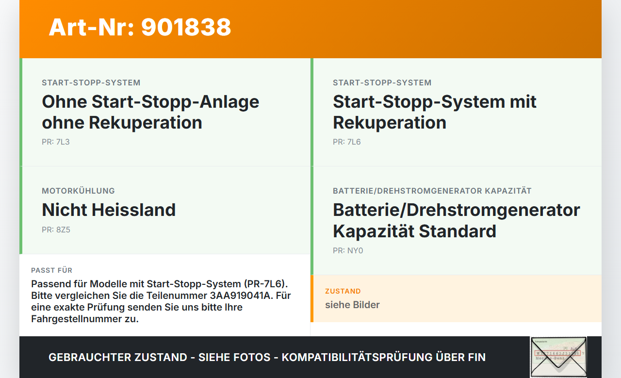 VW Touran 1T3 10-15 Steuergerät SG Spannungsstabilisator VW Touran 1T3 10-15 13.06.2012 3AA919041A gebraucht Vorschau 3