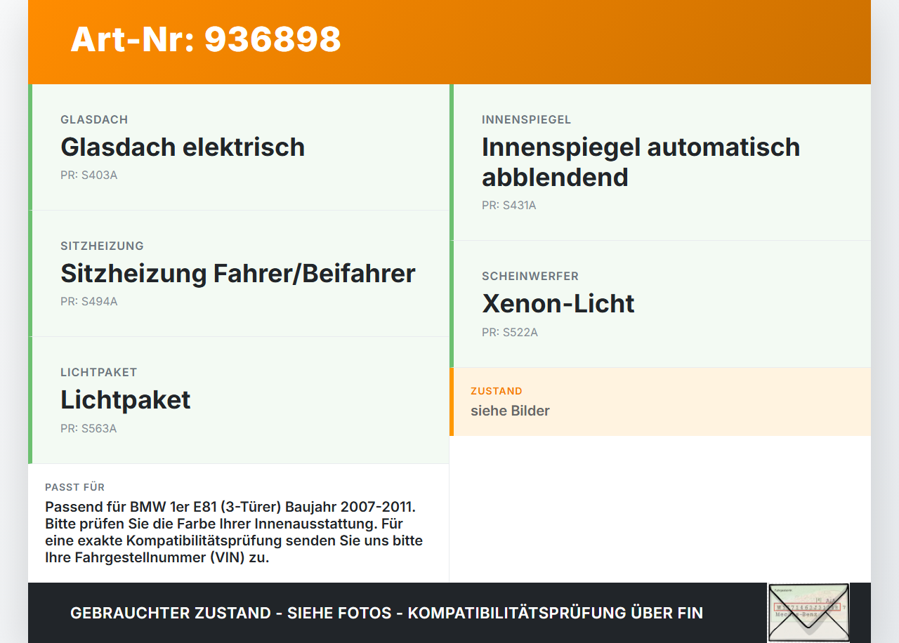 BMW E81 1er 118d 07-11 3T Laderaumabdeckung Laderaumrollo BMW E81 1er 118d 07-11 23.07.2008 gebraucht Vorschau 3