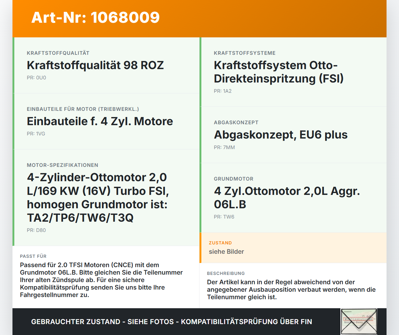 Audi Q5 8R 12-16 TFSI 2,0 169KW Zündspule Zündmodul Stabzündspule Kerzenstecker Audi Q5 8R 12-16 04.10.2016... Vorschau 3