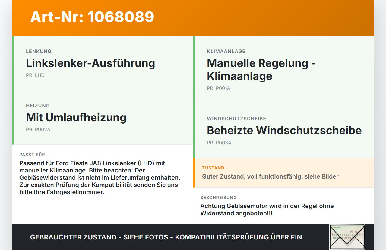 Ford Fiesta JA8 VII 08-12 Gebläsemotor Lüftermotor Heizungsgebläse Ford Fiesta JA8 VII 08-12 19.01.2009... Vorschau 3