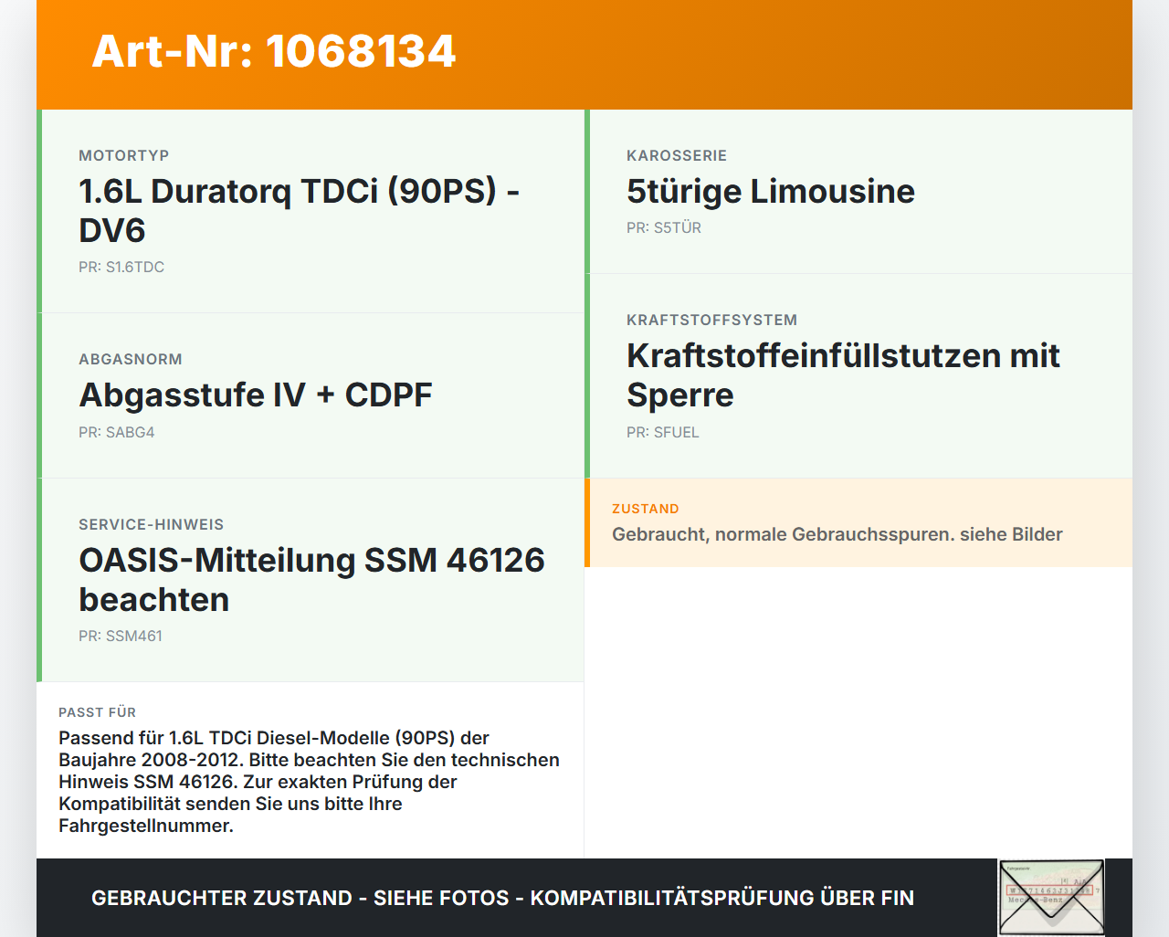 Ford Fiesta JA8 VII 08-12 TDCi 1,6 66KW Kraftstoffpumpe Kraftstoff Förderpumpe Tankgeber Ford Fiesta JA8 VII 08-12... Vorschau 3
