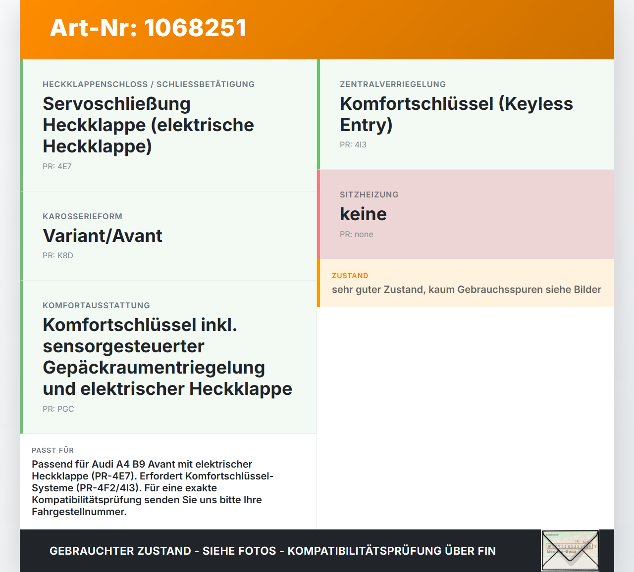 Audi A4 8W B9 19-24 Schalter Öffner für Heckklappe ZV Audi A4 8W B9 19-24 18.12.2015 4G0959831D 4G0959831D5PR... Vorschau 3