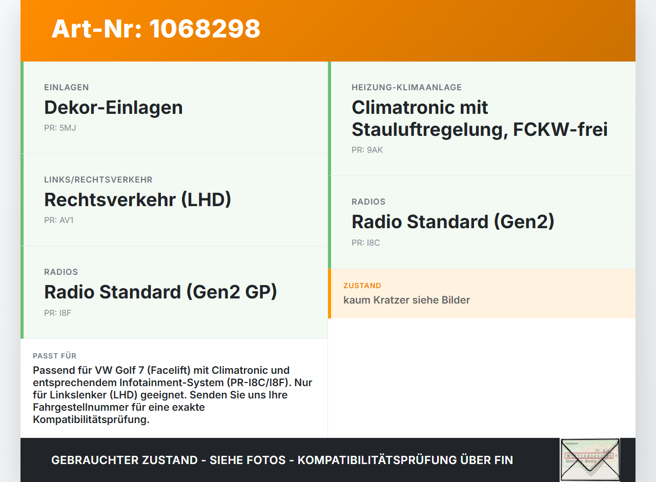 VW Golf VII 7 5G 17-20 Luftdusche Luftdüse Mitte VW Golf VII 7 5G 17-20 22.11.2019 5G1819728AG gebraucht Vorschau 3