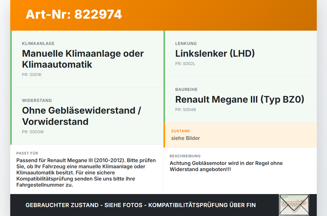 Renault Megane III BZ0 10-12 Gebläsemotor Lüftermotor Heizungsgebläse Renault Megane III BZ0 10-12 28.09.2011... Vorschau 3