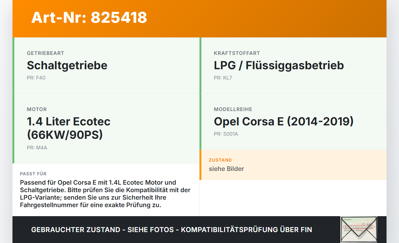 Opel Corsa E 14-19 ecotec 1,4 66KW Gestänge Schaltgestänge für Schalteinheit Opel Corsa E 14-19 27.01.2016 gebraucht Vorschau 3