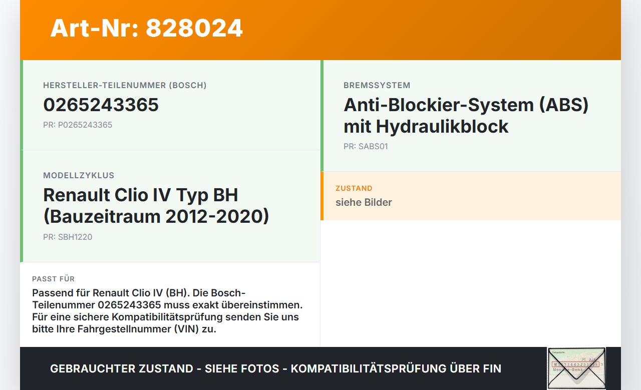 Renault Clio IV BH 12-20 ABS Steuergerät Aggregat Hydraulikblock Renault Clio IV BH 12-20 19.06.2012 476608644R... Vorschau 3