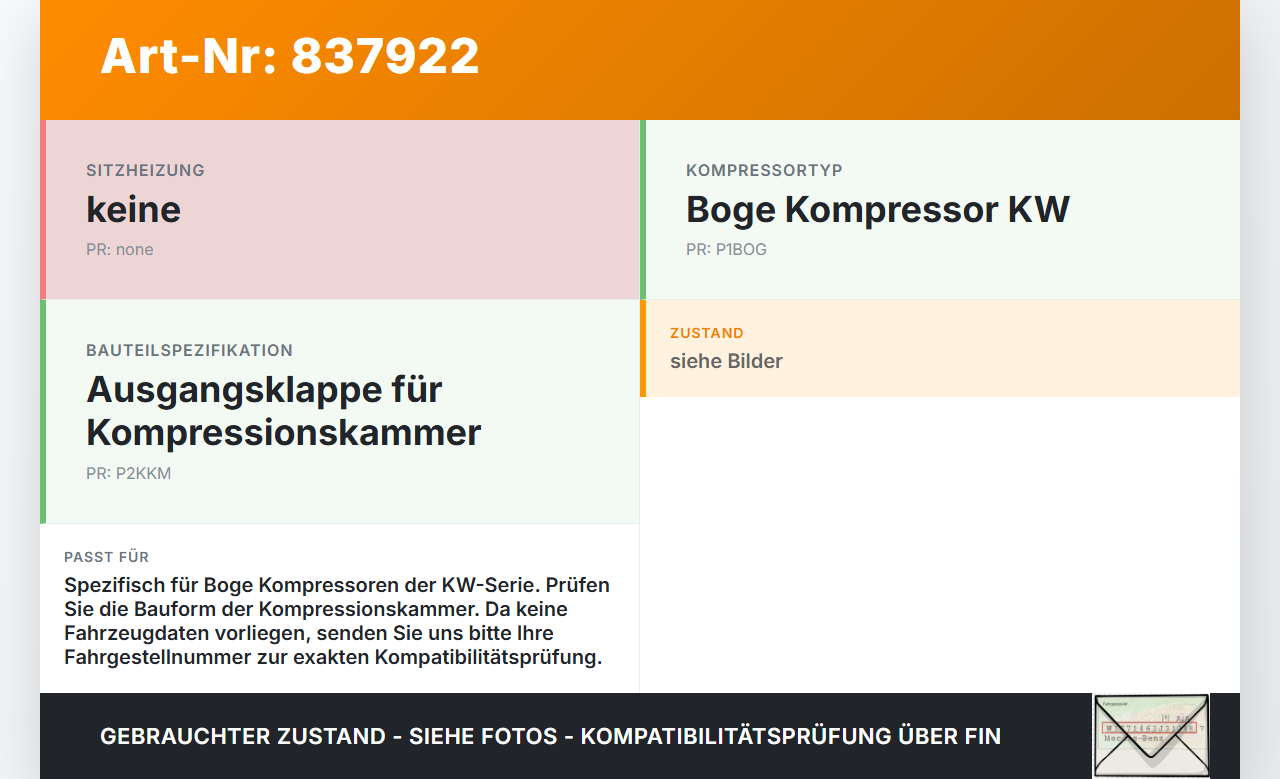 Boge Kompressor KW Klappe Absperrklappe Ausgangsklappe für Kompressionskammer Boge Kompressor 01.01.1992 22420078A... Vorschau 3