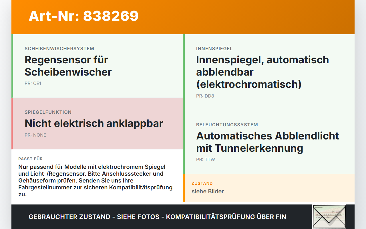 Opel Astra J 09-12 Innenspiegel Rückspiegel Spiegel Innen Elektrochrom Opel Astra J 09-12 07.12.2011 13581081... Vorschau 3