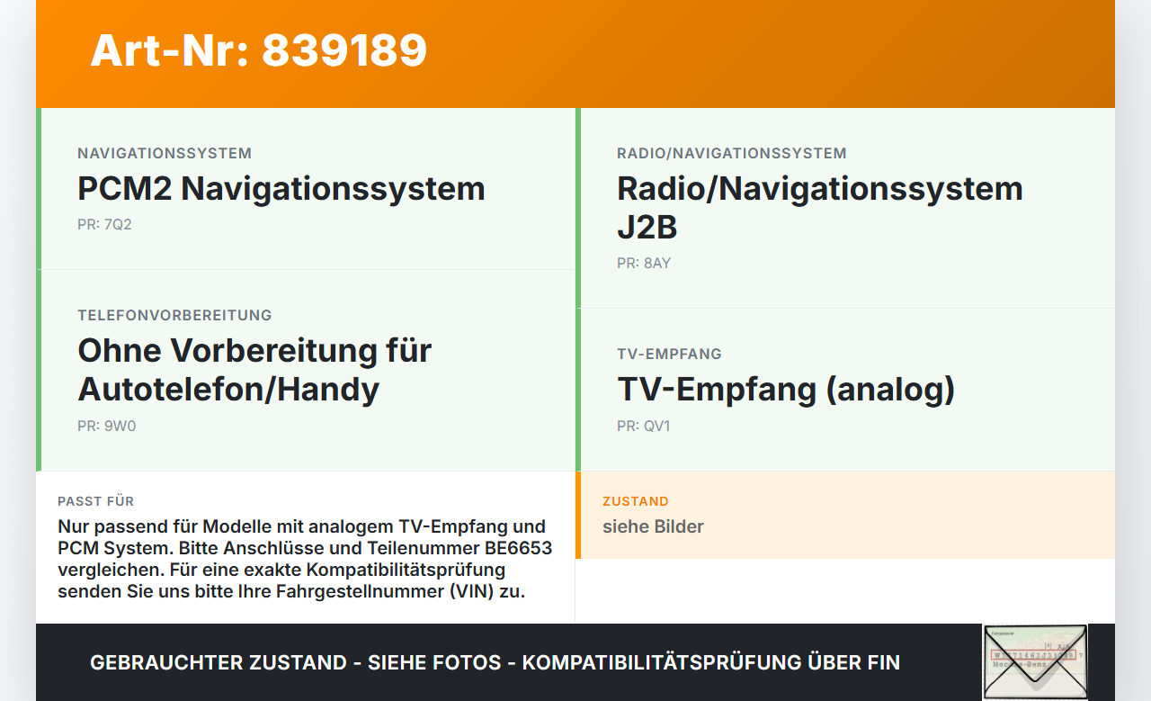 Porsche Cayenne 9PA 955 02-07 Steuergerät ECU Modul Analog TV Tuner BE6653 Porsche Cayenne 9PA 955 02-07 07.06.2005... Vorschau 3