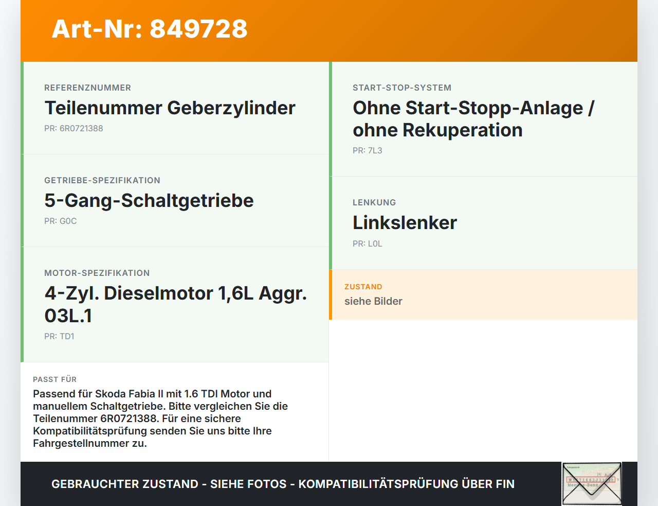 Skoda Fabia II 5J 10-12 TDI 1,6 66KW Kupplungszylinder Geber Geberzylinder Skoda Fabia II 5J 10-12 08.10.2010... Vorschau 3