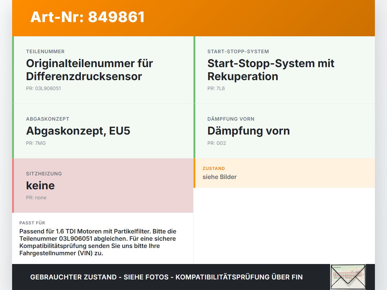 Skoda Fabia II 5J 10-12 TDI 1,6 66KW Sensor Differenzdrucksensor Abgasdruck Skoda Fabia II 5J 10-12 08.10.2010... Vorschau 3