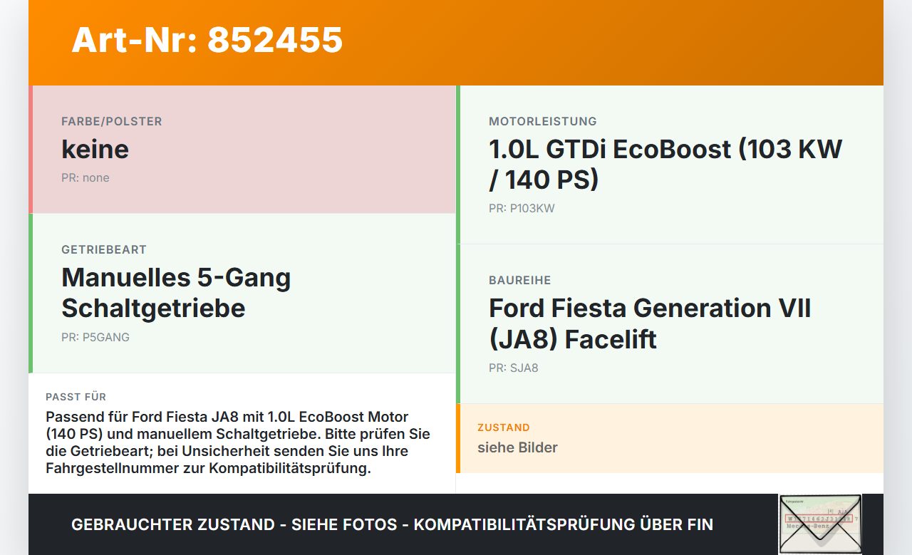 Ford Fiesta JA8 VII 12-18 GTDi 1,0 103KW Schaltzug Schaltseilzug Schaltseil Ford Fiesta JA8 VII 12-18 29.01.2015... Vorschau 3