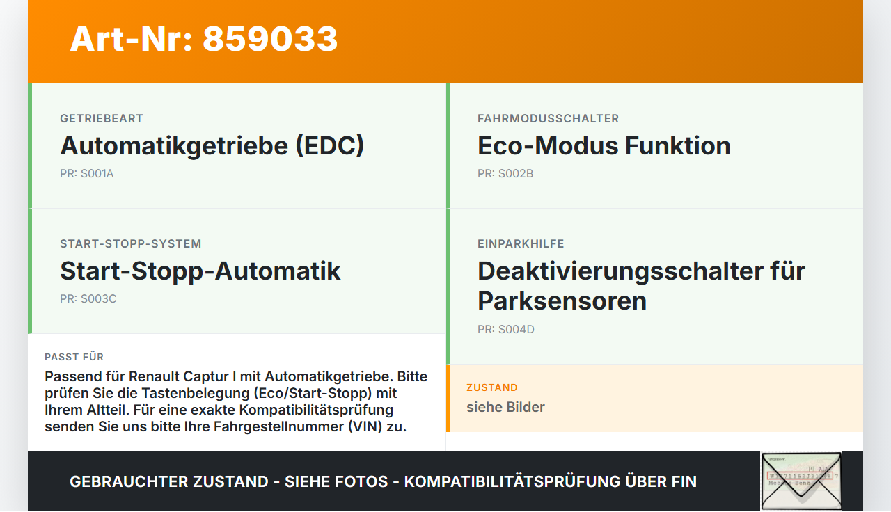 Renault Captur I  13-21 Schalter Autom. Renault Captur I  13-21 19.09.2019 gebraucht Vorschau 3
