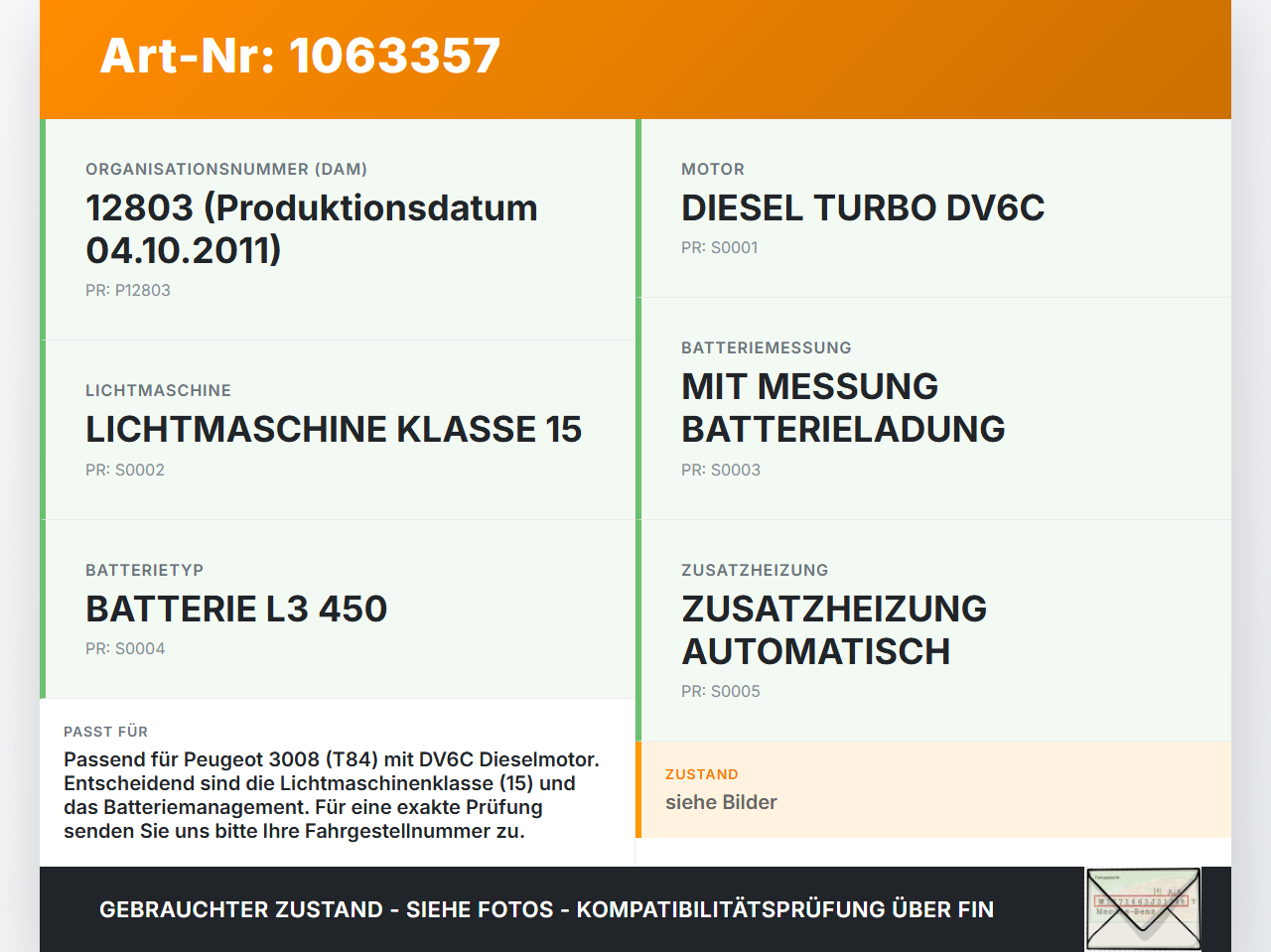 Peugeot 3008 I 0U 13-16 HDI 1,6 82KW Sicherungskasten Zentralelektrik Spannungsmodul Peugeot 3008 I 0U 13-16... Vorschau 3