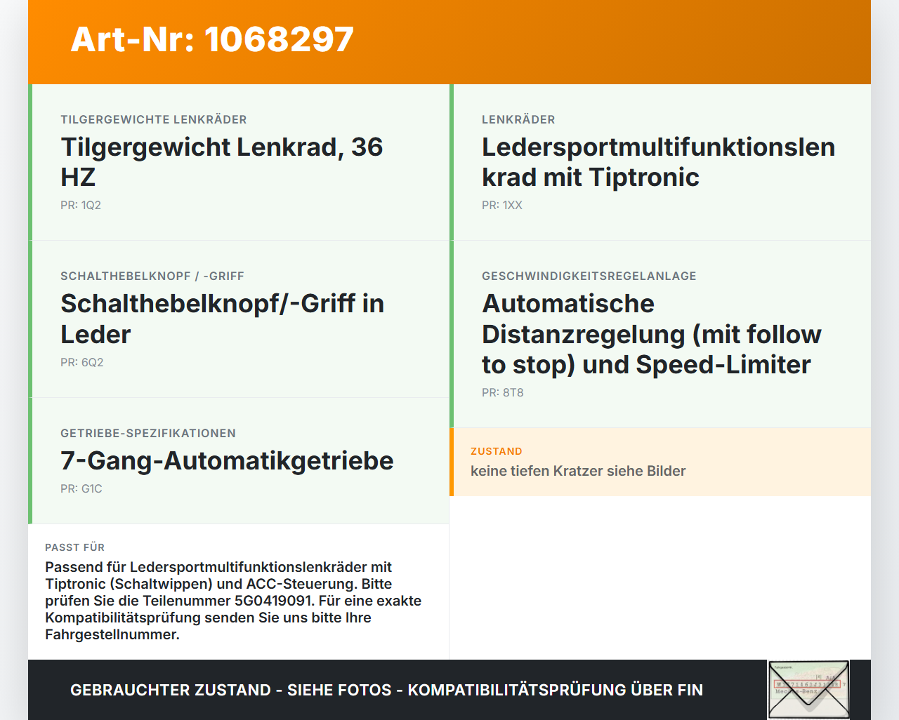 VW Golf VII 7 5G 17-20 5T Blende Innen Lenkradblende VW Golf VII 7 5G 17-20 22.11.2019 5G0419685M 5G0419091... Vorschau 3