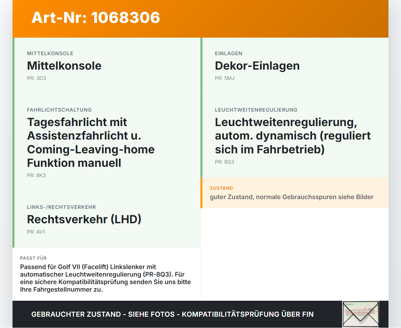 VW Golf VII 7 5G 17-20 Blende Einbaurahmen für Lichtschalter VW Golf VII 7 5G 17-20 22.11.2019 5G1858060C 5G1858060... Vorschau 3