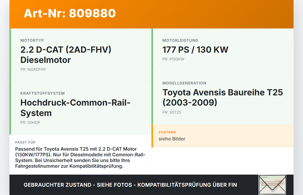 Toyota Avensis T25 03-06 D-CAT 2,2 130KW Verteilerrohr für Hochdruck Verteiler Toyota Avensis T25 03-06 06.07.2005... Vorschau 3