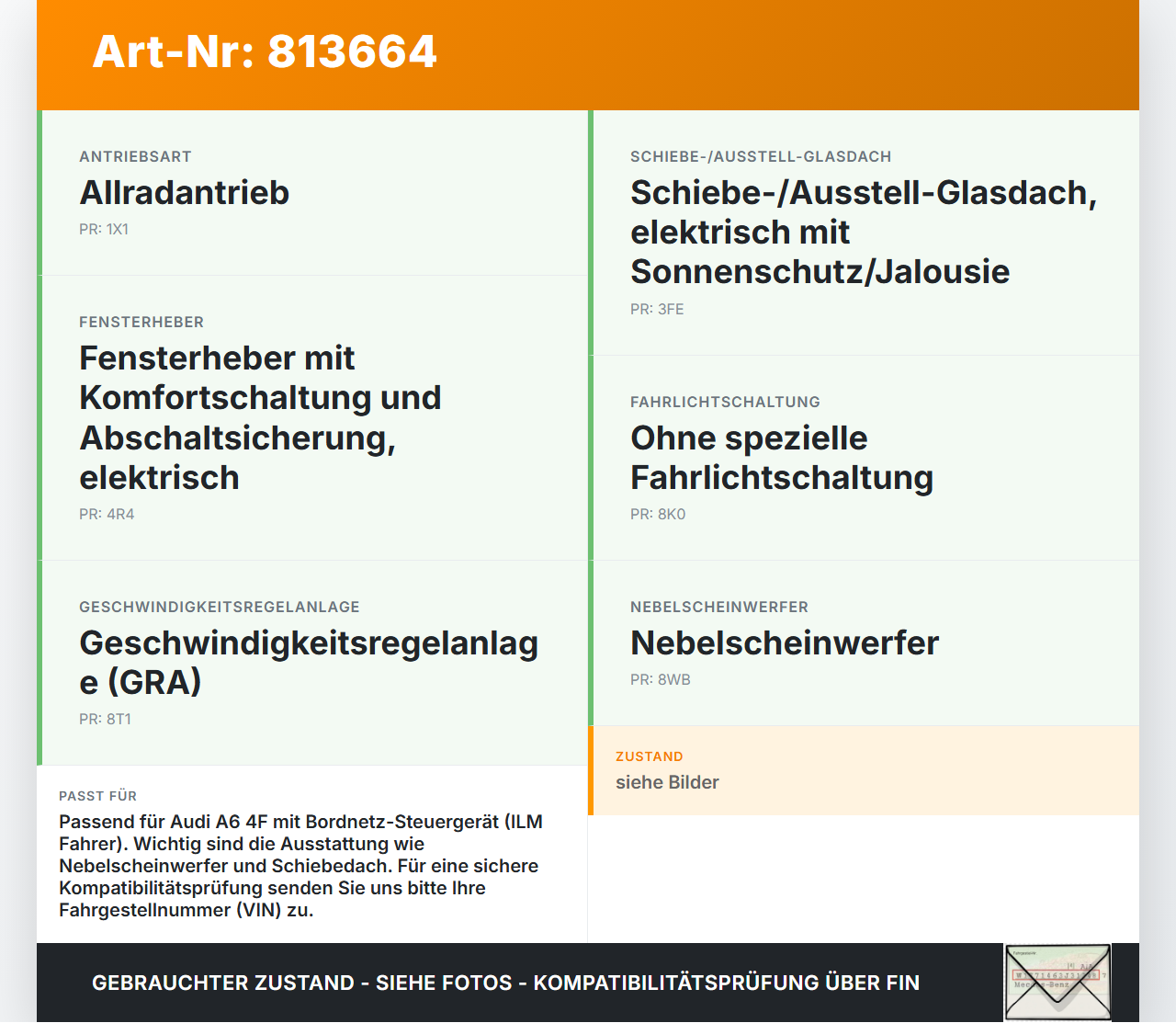 Audi A6 4F 6C QU 05-08 Steuergerät ECU Modul ILM Fahrer Bordnetz SG Audi A6 4F 6C QU 05-08 02.01.2004 4F0907279... Vorschau 3