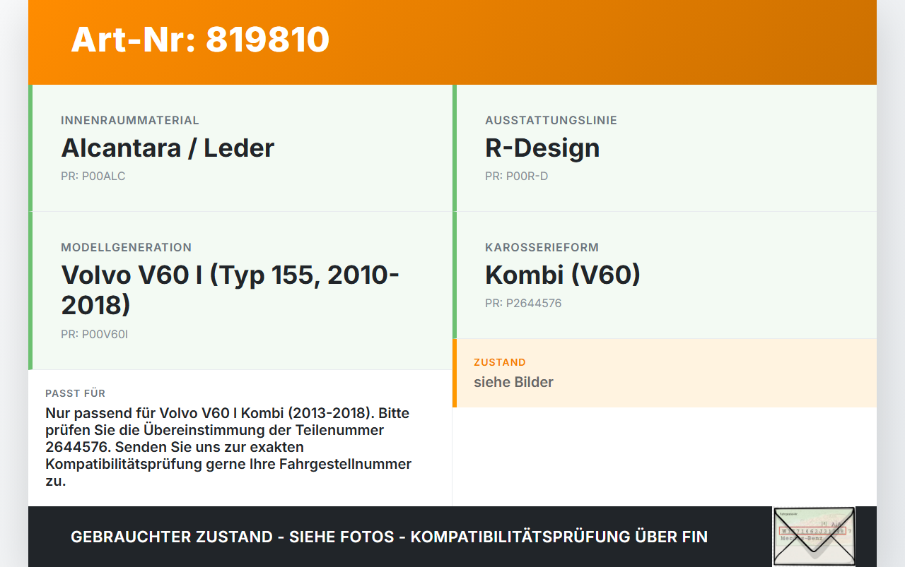 Volvo V60 I D3 13-18 Kombi Kofferraummatte Kofferraum Einlegeboden Volvo V60 I D3 13-18 17.10.2014 2644576 39813514... Vorschau 3