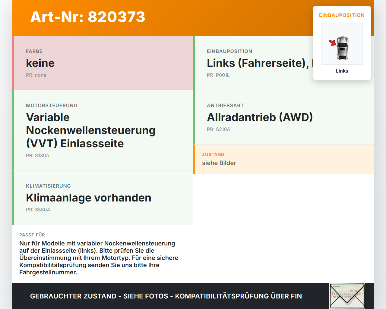Subaru Impreza III GR 08-12 1,5 79KW EL15FLS1MB Nockenwellenverstellung Nockenwelle Verstellrad Links Einlass... Vorschau 3
