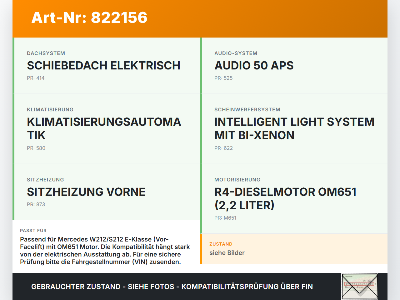 Mercedes W212 S212 E200 09-13 CDI 2,2 100KW Sicherungskasten Zentralelektrik Mercedes W212 S212 E200 09-13... Vorschau 3