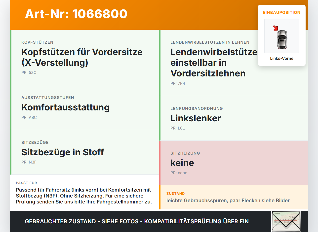 VW Touran II 5T 15-24 Sitzbezug Sitzpolster für Fahrersitz Sitz Links Vorne VW Touran II 5T 15-24 14.12.2015... Vorschau 3