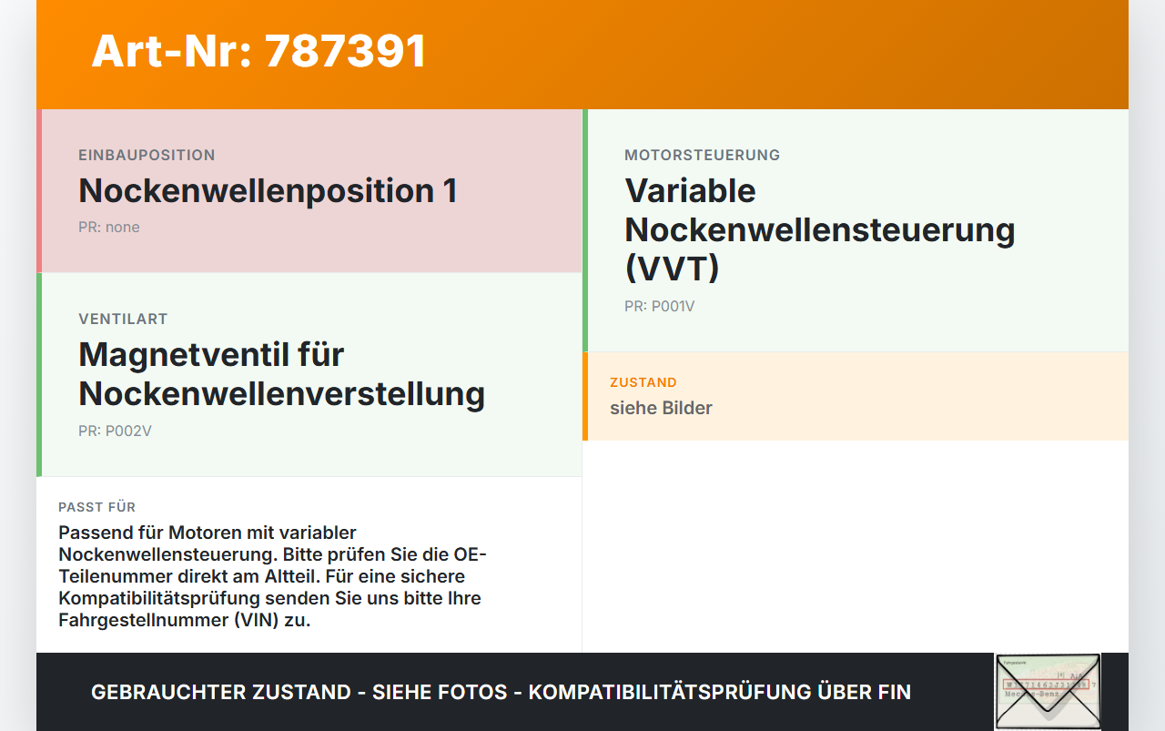 Volvo S60 V60 II 11-18 2,0T 149KW B4204T6 Magnetventil für Nockenwellenverstellung Verstellung für Nockenwelle... Vorschau 3