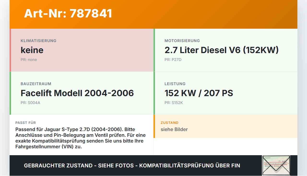 Jaguar S-Type 04-06 2,7D 152KW Wasserventil Ventil Heizung Jaguar S-Type 04-06 24.09.2007 gebraucht Vorschau 3