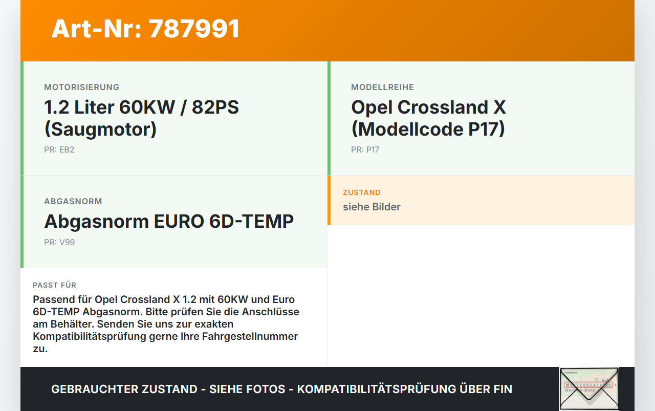 Opel Crossland X P17 17-20 1,2 60KW Ausgleichsbehälter für Kühlmittel Opel Crossland X P17 17-20 11.10.2018 gebraucht Vorschau 3