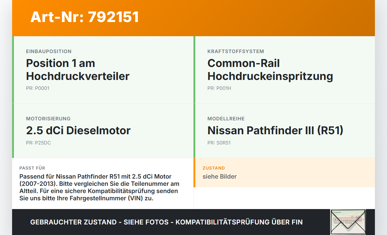 Nissan Pathfinder III R51 07-13 dCi 3,0 170KW Verteilerrohr für Hochdruck Verteiler Pos.1 Nissan Pathfinder III R51... Vorschau 3