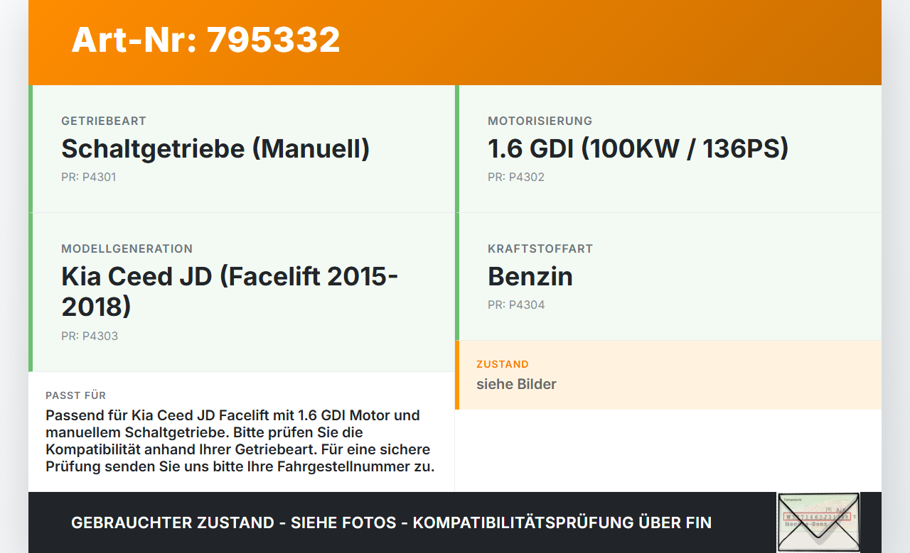 Kia Ceed JD 15-18 1,6 100KW Schaltzug Schaltseilzug Schaltseil Kia Ceed JD 15-18 24.05.2016 gebraucht Vorschau 3