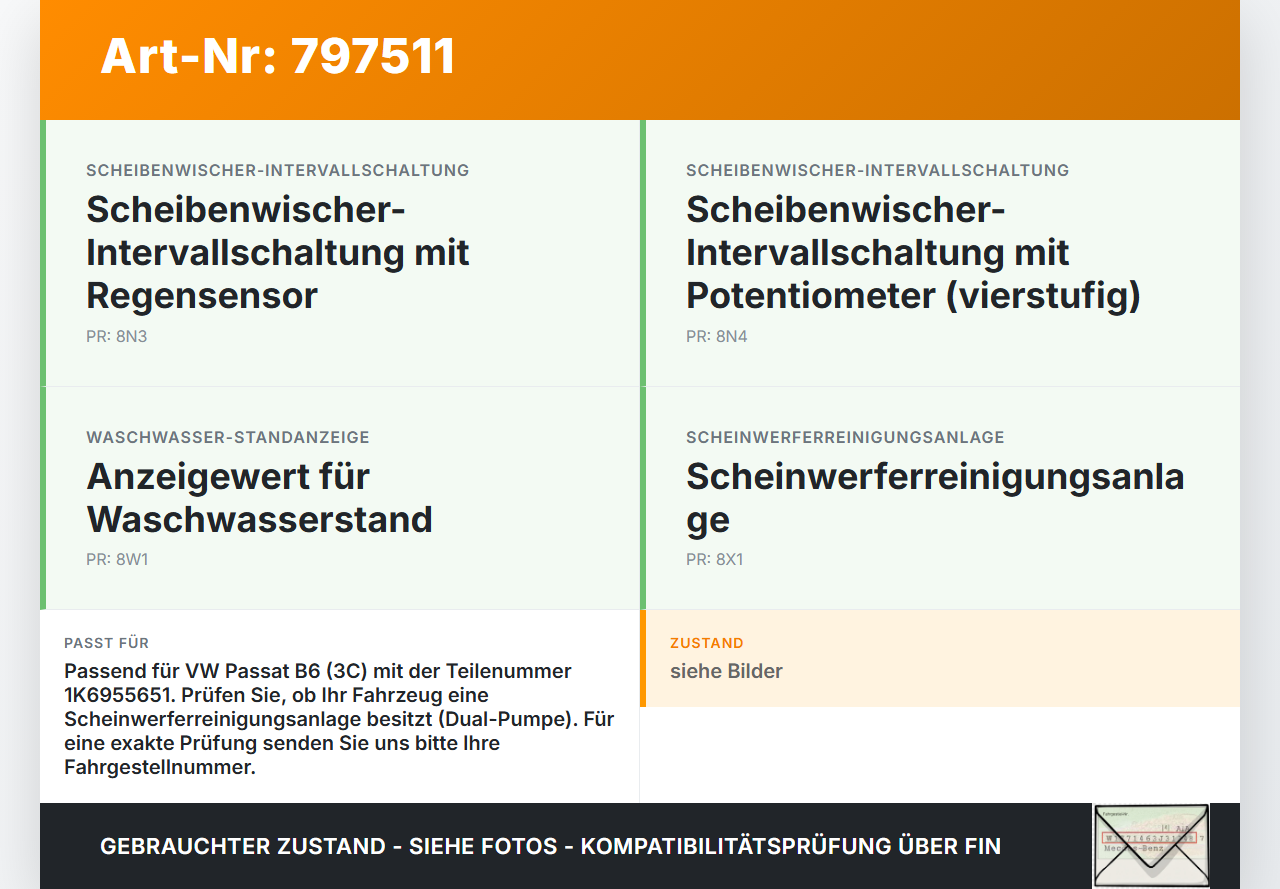 VW Passat B6 3C 05-10 Waschwasserpumpe Pumpe Wischwasserpumpe f. Windschutzscheibe VW Passat B6 3C 05-10 20.06.2008... Vorschau 3