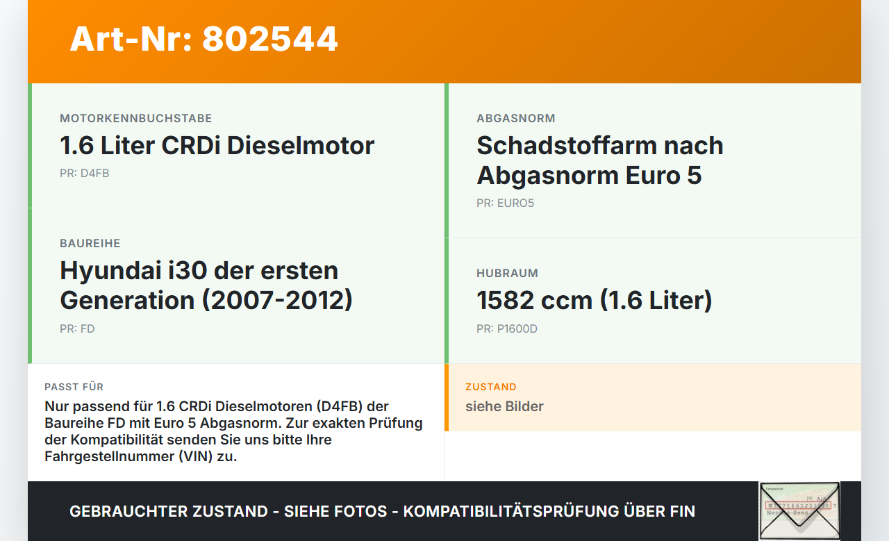 Hyundai I30 FD 10-12 CRDi 1,6  D4FB R89A Motorölabscheider Motoren Ölabscheider Hyundai I30 FD 10-12 27.10.2011... Vorschau 3