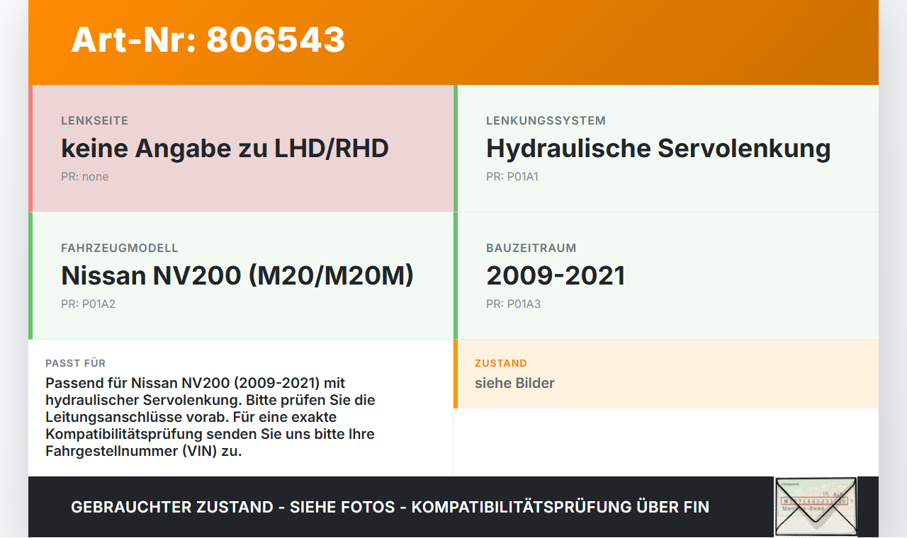 Nissan NV200 N20M 09-21 Servo Behälter Servobehälter Servoleitung Nissan NV200 N20M 09-21 23.03.2012 gebraucht Vorschau 3