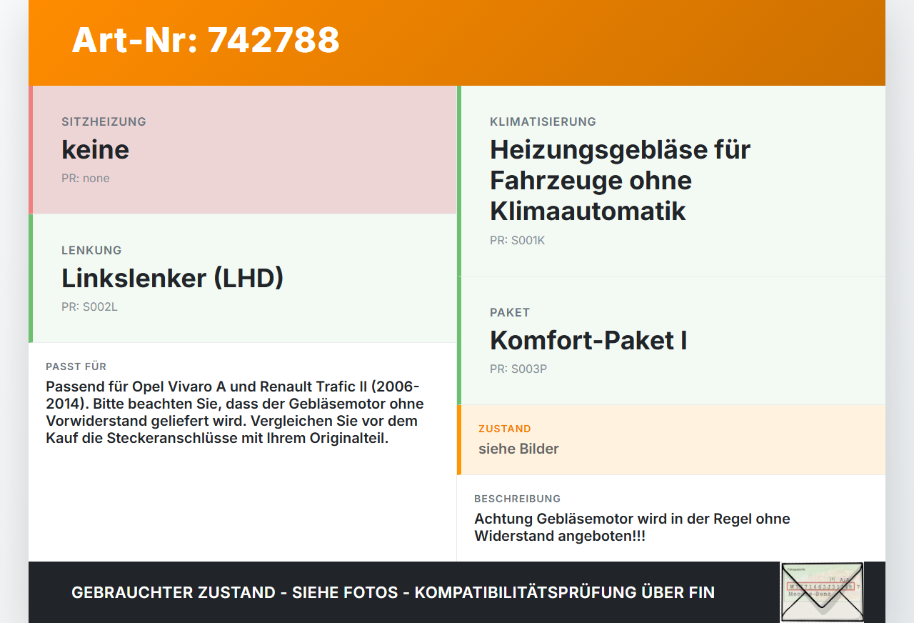 Opel Vivaro A F7 Trafic II 06-14 Gebläsemotor Lüftermotor Heizungsgebläse Opel Vivaro A F7 Trafic II 06-14... Vorschau 3