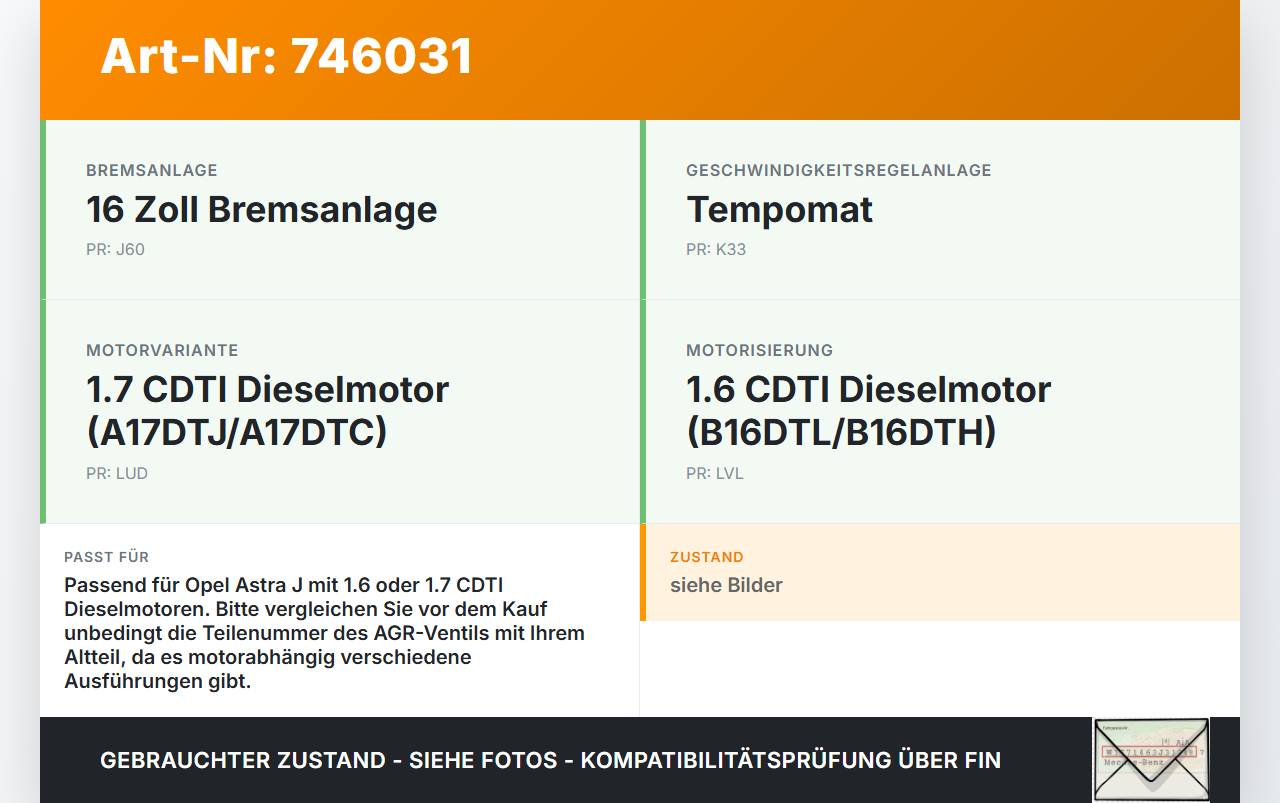 Opel Astra J 12-18 CDTI 1,6 81KW A17DTJ LPV Abgasrückführventil EGR AGR Ventil Opel Astra J 12-18 24.05.2012... Vorschau 3