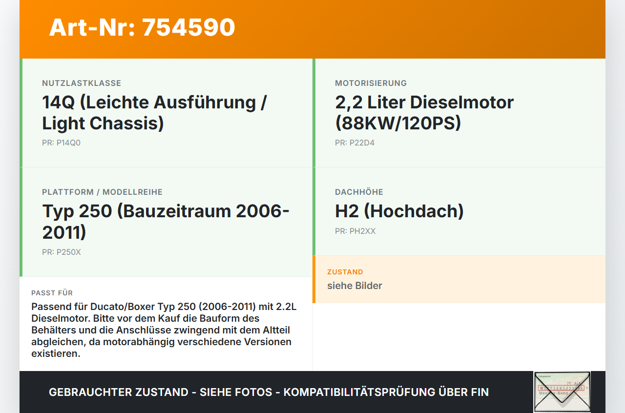 Ducato Boxer III 250 H2 14Q 06-11 2,2D 88KW Ausgleichsbehälter für Kühlmittel Ducato Boxer III 250 H2 14Q 06-11... Vorschau 3