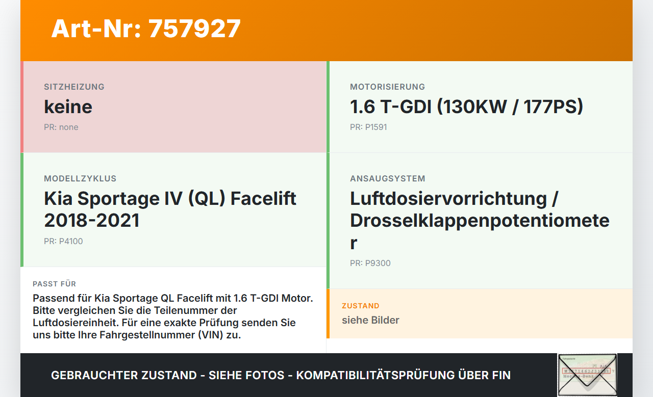 Kia Sportage IV QL 18-21 1,6 130KW Poti Kia Sportage IV QL 18-21 03.01.2019 gebraucht Vorschau 3