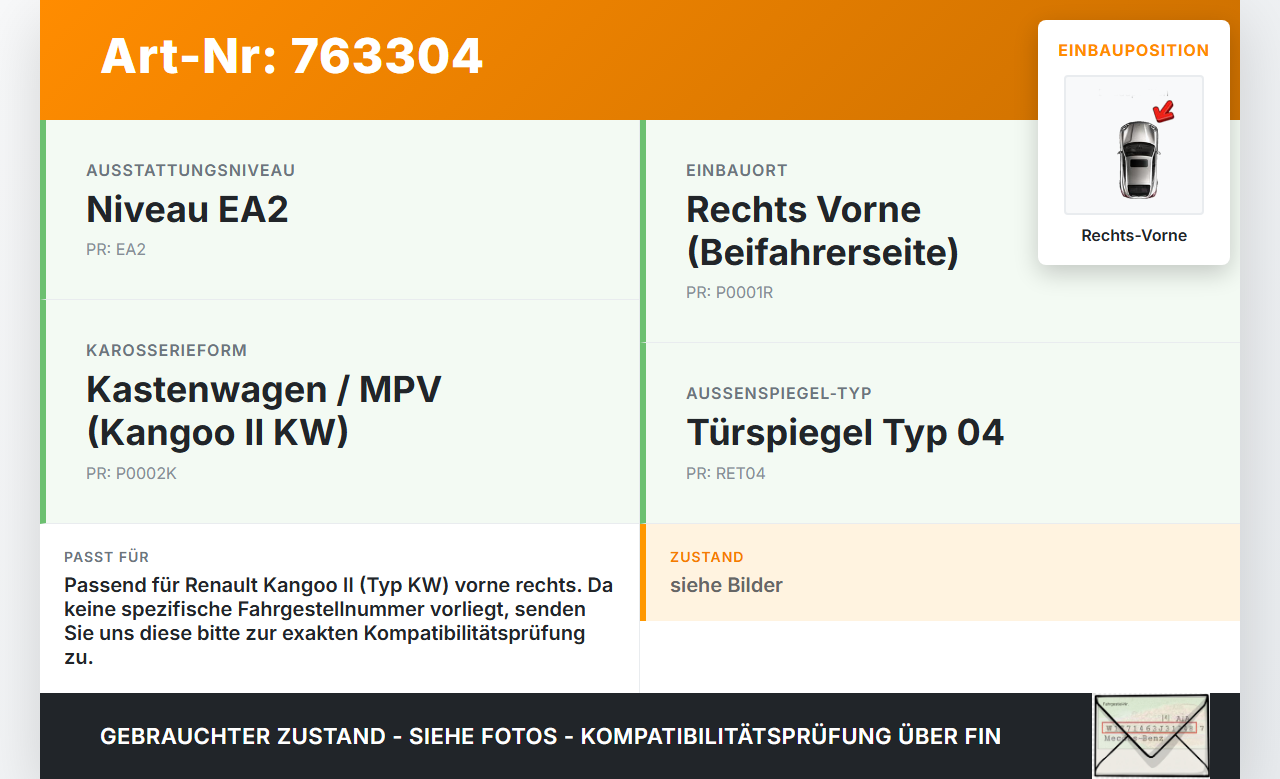 Renault Kangoo II KW 08-13 Halter Träger Aufnahme Führung für Stoßstange Rechts Vorne Renault Kangoo II KW 08-13... Vorschau 3