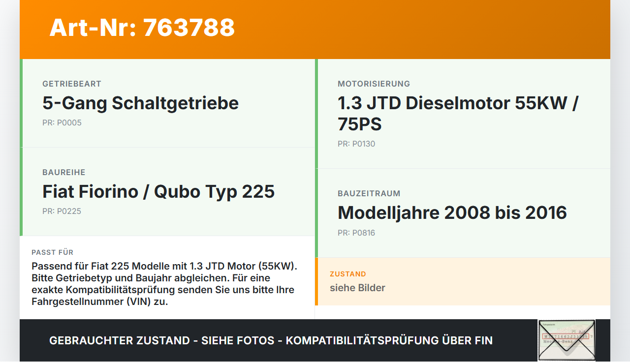 Fiat Qubo Fiorino 225 08-16 JTD 1,3 55KW Schaltzug Schaltseilzug Schaltseil Fiat Qubo Fiorino 225 08-16 27.07.2011... Vorschau 3