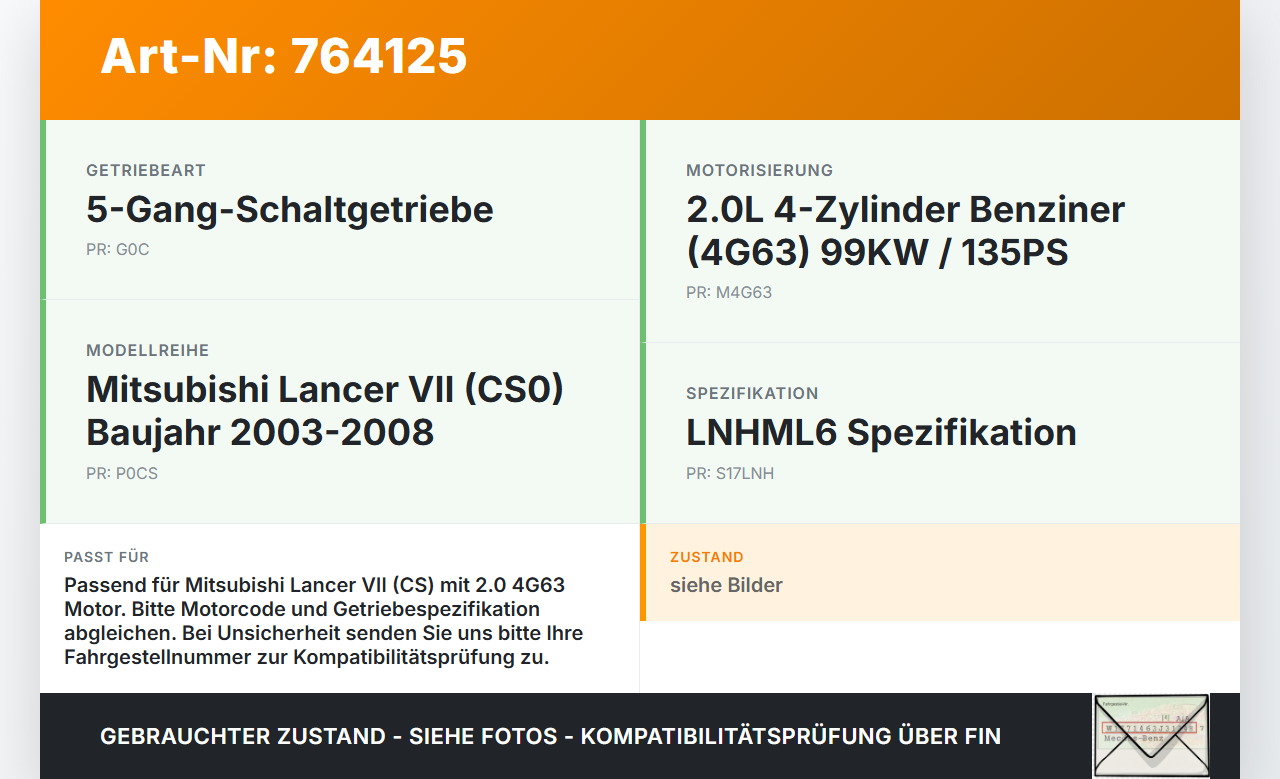 Mitsubishi Lancer VII CS 03-08 2,0 99KW 4G63 Unterdruckpumpe Vakuumpumpe Mitsubishi Lancer VII CS 03-08 09.02.2005... Vorschau 3