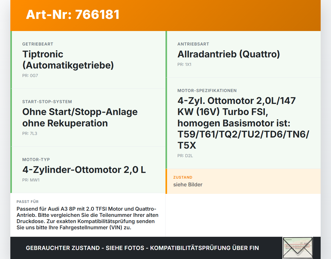 Audi A3 8P qu 08-13 TFSI 2,0 147KW CCZA Druckdose für Turbolader Turbo Abgasturbolader Audi A3 8P qu 08-13... Vorschau 3
