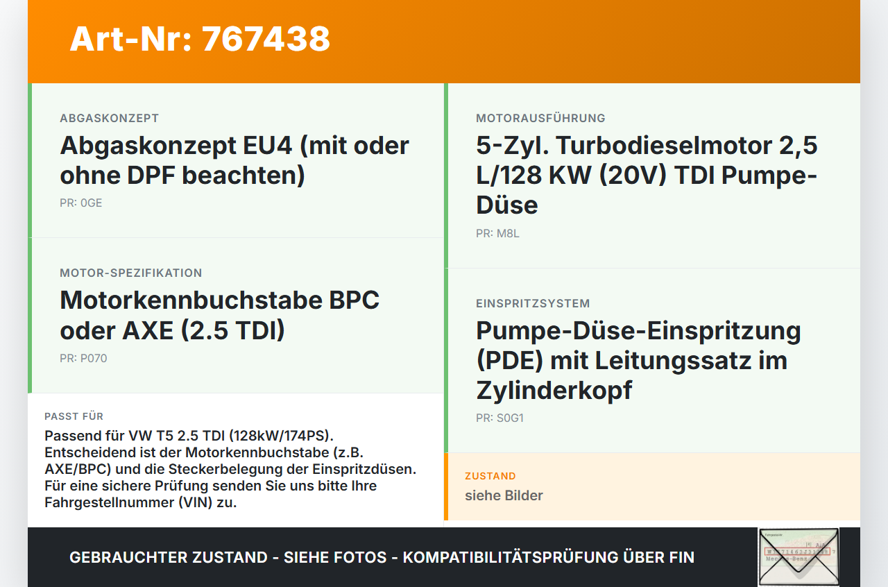 VW T5 7H 03-09 TDI 2,5 128KW Motor Kabelbaum für Einspritzdüsen Motorkabelbaum VW T5 7H 03-09 13.07.2006 gebraucht Vorschau 3