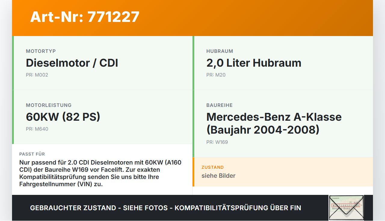 Mercedes A-Kl W169 04-08 CDI 2,0 60KW Hochdruck Leitung Kraftstoffleitung Mercedes A-Kl W169 04-08 17.02.2006 gebraucht Vorschau 3