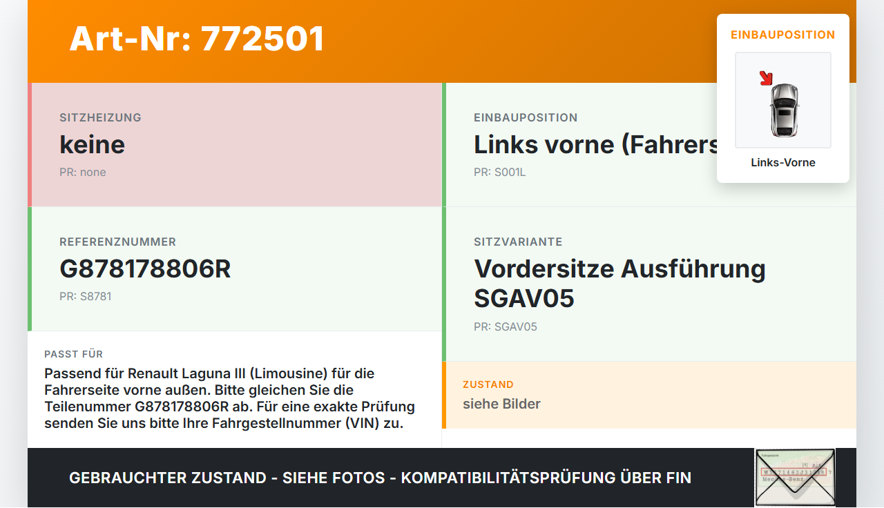 Renault Laguna III 3 07-11 Lim Gurtschloss Gurtstraffer Links Vorne Aussen Renault Laguna III 3 07-11 01.02.2007... Vorschau 3
